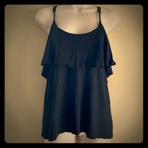 Black layered tank top